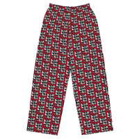 The KidKinobi All-over Face Print Unisex Wide-leg Pants