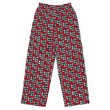 The KidKinobi All-over Face Print Unisex Wide-leg Pants