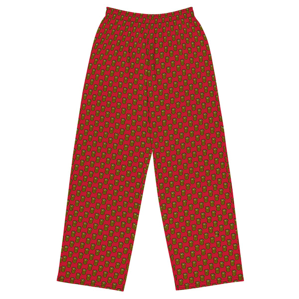 The KidKinobi All-over Kid Glove Print Unisex Wide-leg Pants