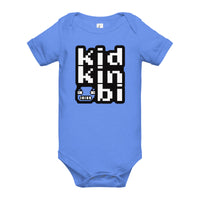 The KidKinobi Baby Stacked Face Short Sleeve One Piece