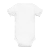 The KidKinobi Baby Stacked Face Short Sleeve One Piece