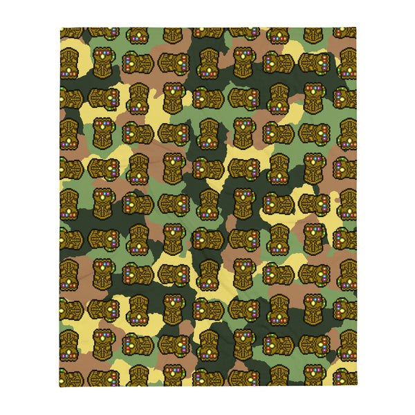 The KidKinobi Kid Glove Camo Throw Blanket