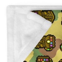 The KidKinobi Kid Glove Camo Throw Blanket