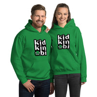 The KidKinobi Unisex Stacked Logo Face Hoodie - Green