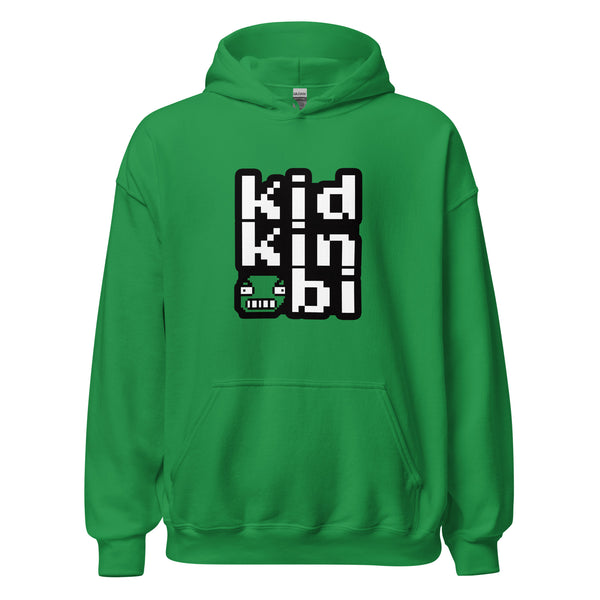 The KidKinobi Unisex Stacked Logo Face Hoodie - Green